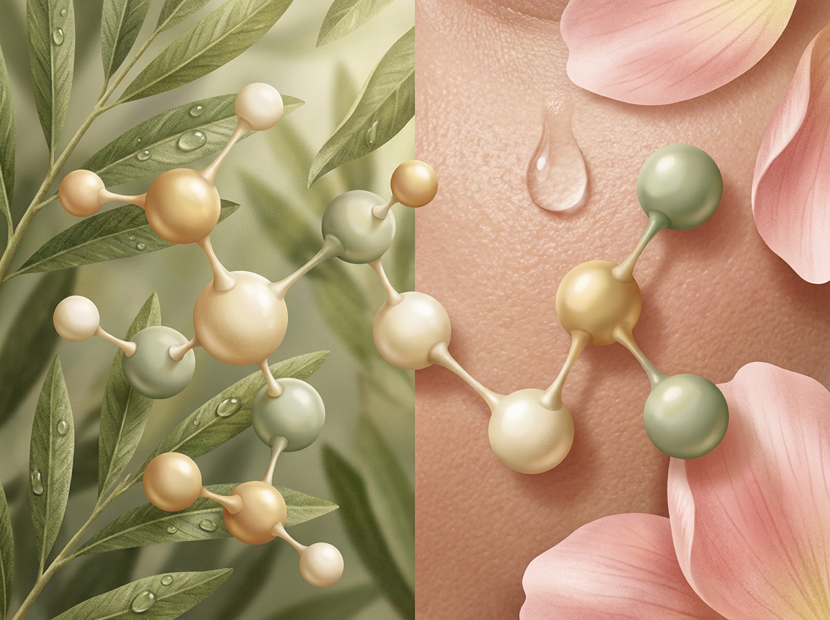 A sleek, side-by-side graphic showing the molecular structures of CoQ10 and Idebenone, highlighting their differences.
